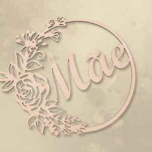 Aro Decorativo Mãe com Flores