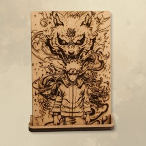 Quadro de Madeira Anime Naruto