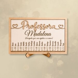 Quadro Personalizado "O Jardim da Professora"