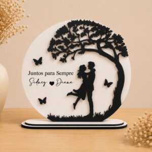 Árvore do Amor Personalizada com Nomes do Casal