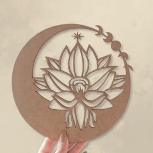 Mandala de Parede Lótus e Fases da Lua