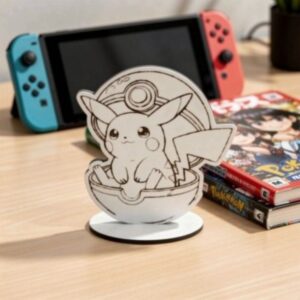 Figura de Mesa Pokémon Pikachu & Pokebola