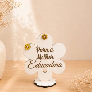 Placa Decorativa em Flor "Mãe, És Muito Especial"
