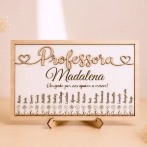 Quadro Personalizado "O Jardim da Professora"