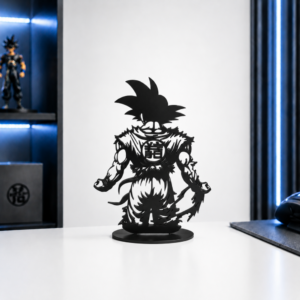 Placa na Base em Madeira Son Goku - Dragon Ball